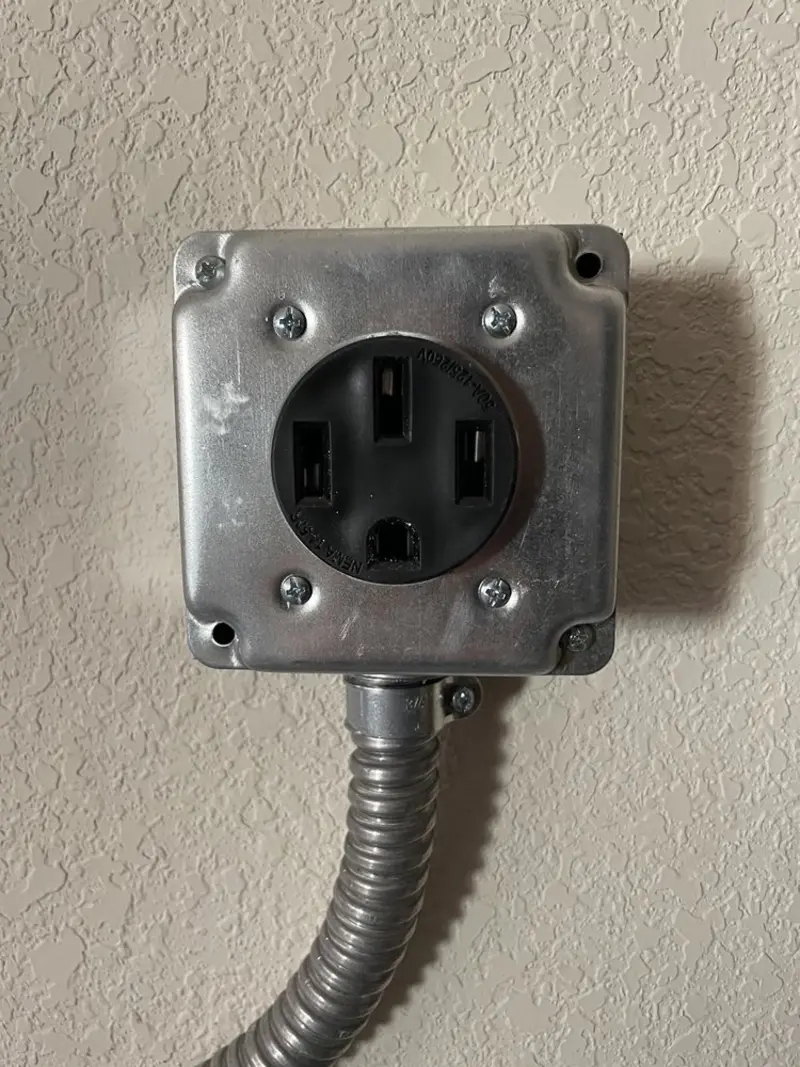 NEMA 14-50 outlet installed for Smart Home Electrical in Lake Wisconsin